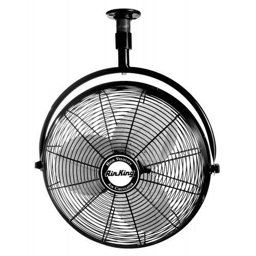  Air King 9320 20-Inch 16-Horsepower Industrial Grade Ceiling Mount Fan with 3,670-CFM, Black Finish
