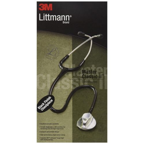  3M Littmann 2141 Master Classic II Stethoscope, Black, 27 inch
