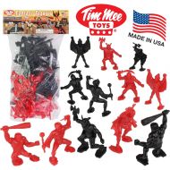 Tim Mee Toy TimMee Legendary Battle Fantasy Figures - 3 inch Red vs Black 24pc Set - Made in USA