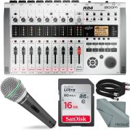Zoom  Photo Savings Zoom R16 Multi-Track Recorder & Mixer, Computer Interface & Controller Bundle with Q6 Mic + Cable + 16GB + FiberTique Cloth