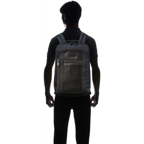 투미 Tumi Mens Alpha Bravo Davis Backpack, Navy, Blue, One Size