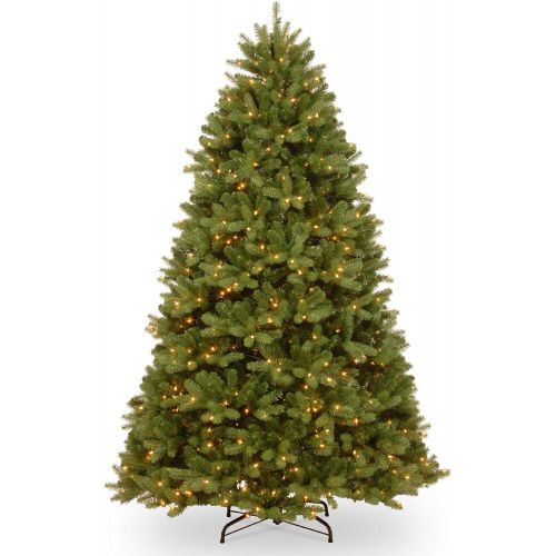  National Tree Company National Tree 7.5 ft. Newberry Spruce Clear Lights, Green