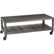 Signature Design by Ashley Ashley Furniture Signature Design - Hattney - Vintage Casual Square End Table - Industrial Style - Gray