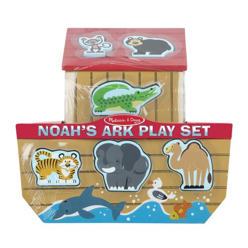  Melissa & Doug Noahs Ark Wooden Shape Sorter Educational Toy (28 pcs)