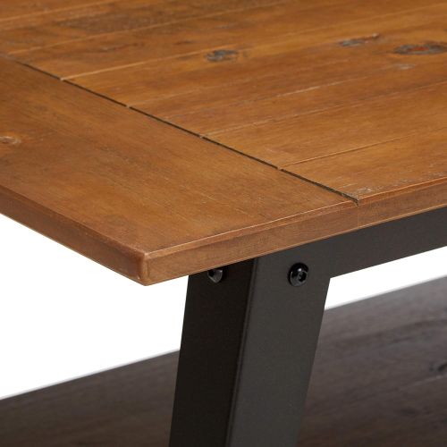  Zinus Woodrow Wood and Metal Coffee Table