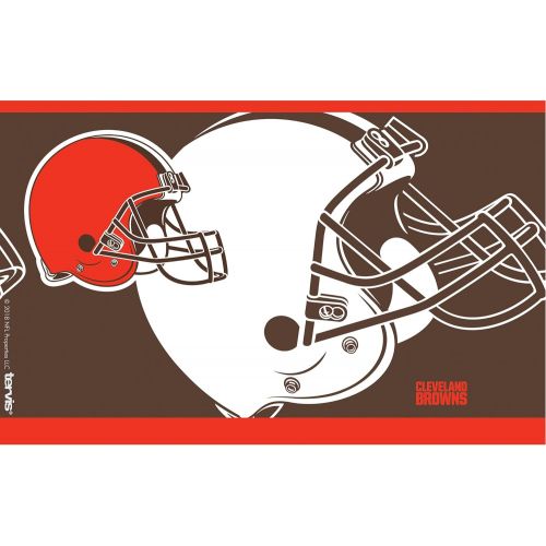  Tervis NFL Cleveland Browns Rush Stainless Steel Tumbler, 20 oz, Silver