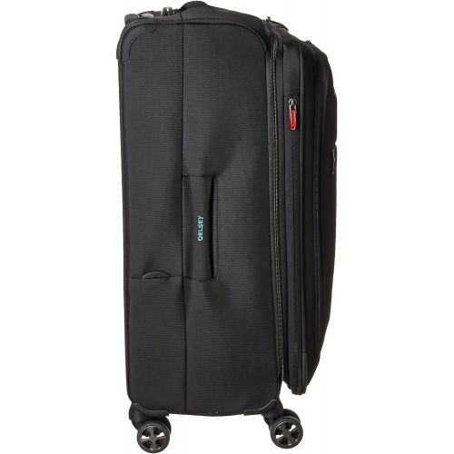  DELSEY Paris Hypergilde Softside Expandable Luggage with Spinner Wheels, Black