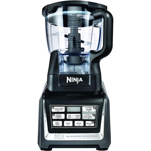 닌자 SharkNinja Nutri Ninja BlenderFood Processor with Auto-iQ 1200-Watt Base, 72oz Pitcher, 64oz Processor Bowl, 18, 24, and 32oz Cups, and Prep Blades (BL682)