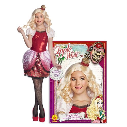  BirthdayExpress Ever After High Apple White Deluxe Child Costume and Wig Bundle - M(8/10)