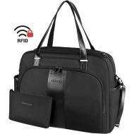 [아마존 핫딜]  [아마존핫딜]KROSER Laptop Tote Bag 15.6 Stylish Shoulder Bag Water-Repellent Large Travel Bag with RFID Pockets for Work/Business/School/College/Women-Black