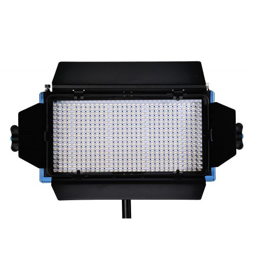  Dracast DRP-LK-3x500-DV 3 X LED500 Kit, Daylight with V-Mount Battery Plates (Blue)