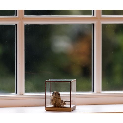  10¹² Terra Showcase 100 - Oak, Glass & Copper Ornament Display Case
