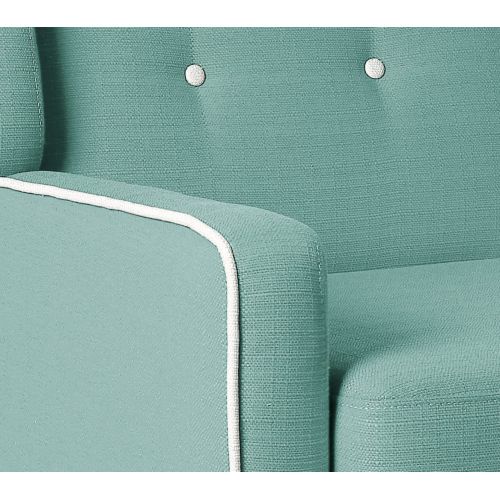  Homelegance 1218 Upholstered Arm Chair, Teal, Fabric