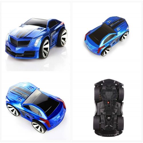  SZJJX Voice Command RC Car Rechargeable 2.4Ghz 6CH Smart Watch Radio Control Creative Voice Activated Racing Cars Remote Control Vehicles Truck Blue