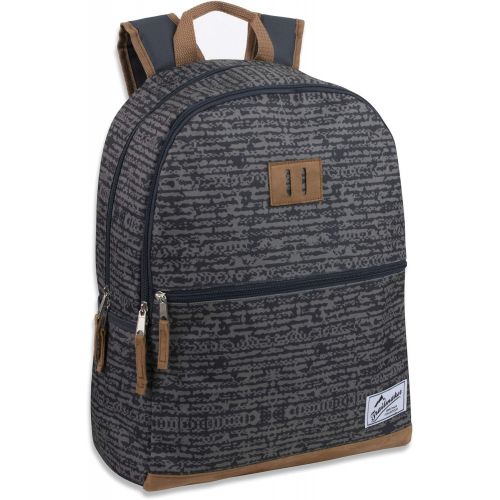  Visit the Trail maker Store Trailmaker Backpacks for Boys and Men with Padded Straps, Suede Bottom for School, Travel (Grey)