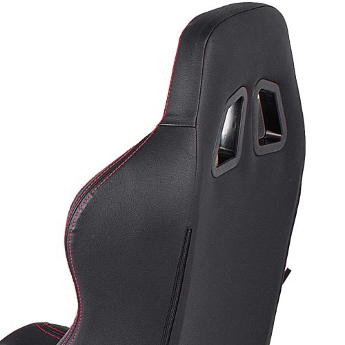  Happybuy GTA-F Model Racing Simulator Cockpit Gaming Chair Driving Simulator with Real Racing Seat and Gear Shifter Mount