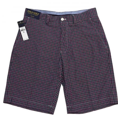 폴로랄프로렌 Polo Ralph Lauren Polo Golf Ralph Lauren Links Fit Plaid Shorts Pants, Purple/Multi, 30