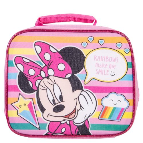 디즈니 Minnie Mouse Backpack Combo Set - Disney Minnie Mouse Girls 4 Piece Backpack Set - Backpack & Lunch Kit (Pink)