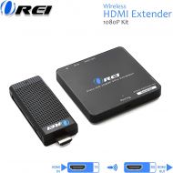 [아마존 핫딜] Orei Wireless HDMI Transmitter & Receiver, by OREI - Extender Full HD 1080p Wirelessly Upto 100 Ft with Dongle - Perfect for Streaming, Laptops, PC, Media and More