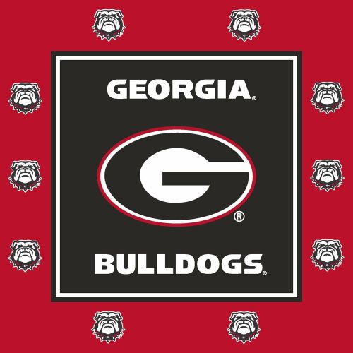 Westrick Georgia Bulldogs Party Supplies - Serves 16 (48 pieces)