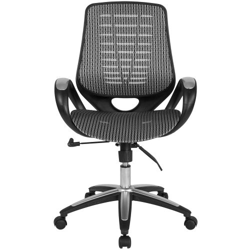  Flash Furniture Newton High Back Office Chair with Contemporary Mesh Design in Gray