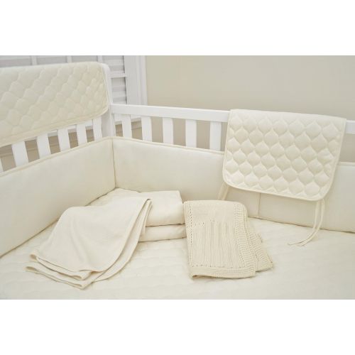  American Baby Company Waterproof Quilted Sheet Saver Pad, Changing Pad Liner Made with Organic Cotton, Natural Color
