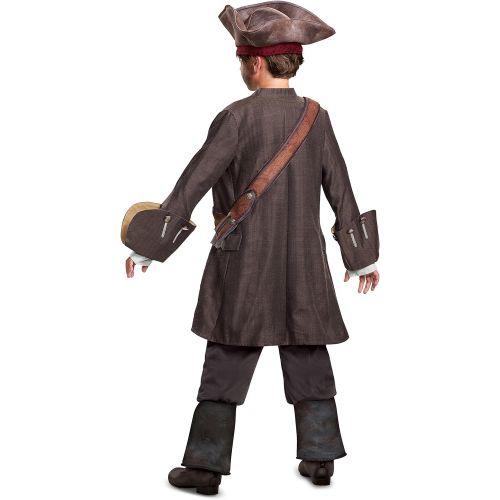  Disguise Disney POTC5 Captain Jack Sparrow Prestige Costume, Multicolor, Small (4-6)