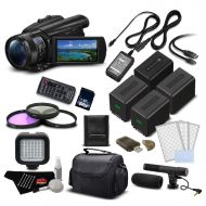 Sony FDR-AX700 4K HDR Camcorder w3.5 Inch LCD (FDR-AX700B) Deluxe Bundle- International Version