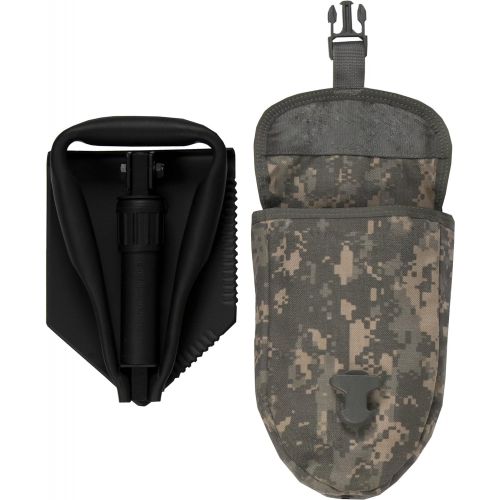 USGI US Military Original Issue E-Tool Entrenching Shovel with ACU OR MultiCam Carrying CasePouch