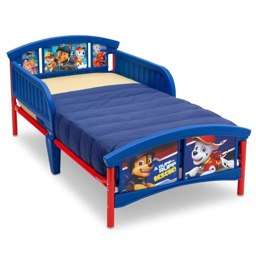  Delta Children Plastic Toddler Bed, Marvel Spider-Man with Twinkle Stars Crib & Toddler Mattress