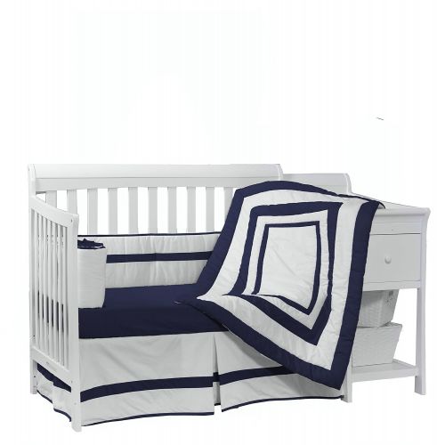  BabyDoll Bedding Baby Doll Bedding Modern Hotel Style Crib Bedding Set, Grey