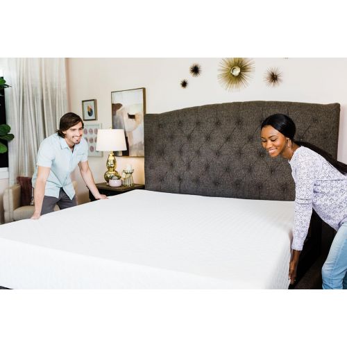  Signature Design by Ashley Ashley Furniture Signature Design - 12 Inch Chime Express Memory Foam Mattress - Bed in a Box - Queen - Firm Comfort Level - White