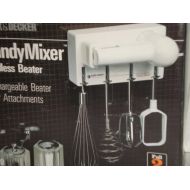 Black & Decker Handy Cordless Beater Mixer Set, Counter or Wall Mount, 4 Attachments