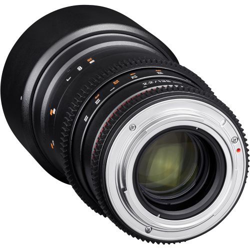  Rokinon Cine DS 135mm T2.2 ED UMC Telephoto Cine Lens for Olympus & Panasonic Micro Four Thirds Interchangeable Lens Cameras