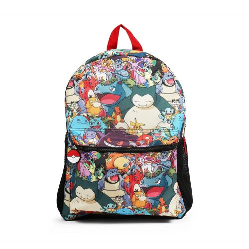  FAB Starpoint Pokemon All Over Print Multi Character 16 Backpack School Bag