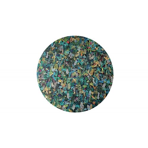  Bgraamiens Round Jigsaw Puzzle 1000 Piece Abstract Art Puzzles for Adults Jungle by Marc Martin from Clemens Habicht