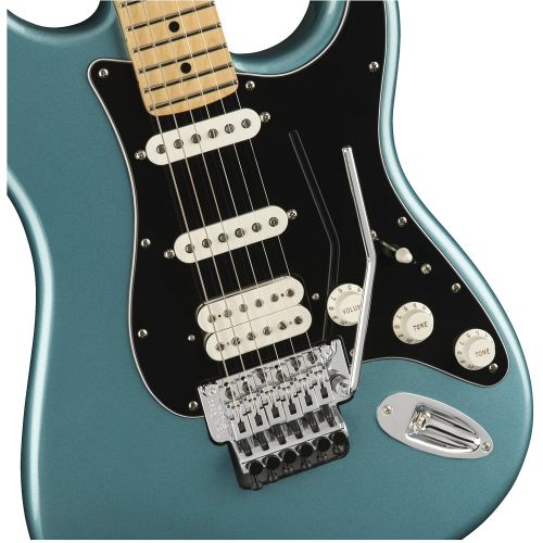  Fender Player Stratocaster Electric HSS Guitar - Floyd Rose - Maple Fingerboard - Polar White