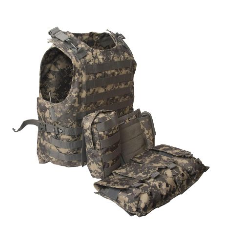  ALEKO PBTV52 Paintball Airsoft Chest Protector Tactical Vest Outdoor Sports Body Armor Camouflage