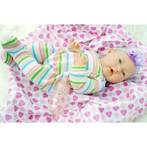  Doll-p My Lovely Baby Blond Realistic Berenguer 17 inches Anatomically Correct Real Girl Alive Baby Washable Doll Soft Vinyl accessories