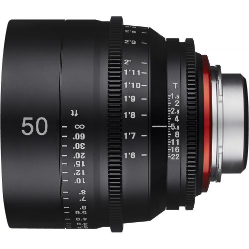  Rokinon Xeen XN50-C 50mm T1.5 Professional Cine Lens for Canon EF