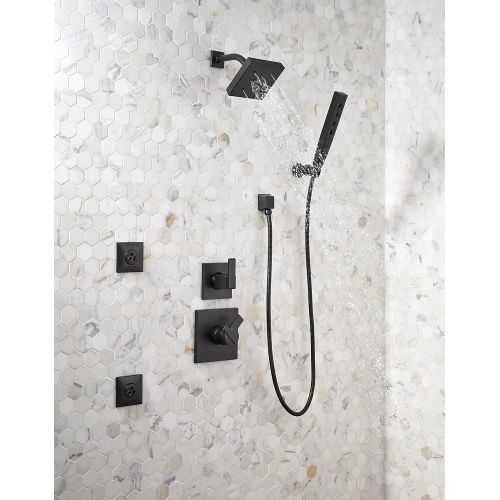  DELTA FAUCET Delta Faucet T17267-BL Ara Monitor 17 Series Shower Trim, Matte Black,