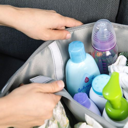  Large Washable Baby Diaper Caddy Organizer Bag - 100% Cotton - Footprints Global