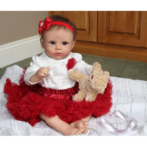  The Ashton-Drake Galleries My Sweet Holiday! - She Really Holds Your Hand! 22 Collectors Baby Girl Doll