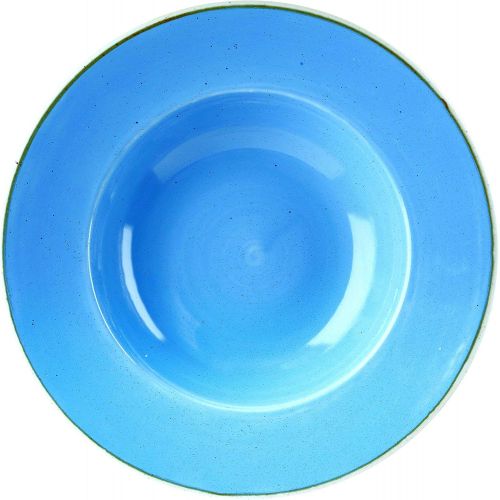  Churchill Stonecast -Wide Rim Bowl Pastateller- Ø28cm, Farbe wahlbar (Cornflower Blue)