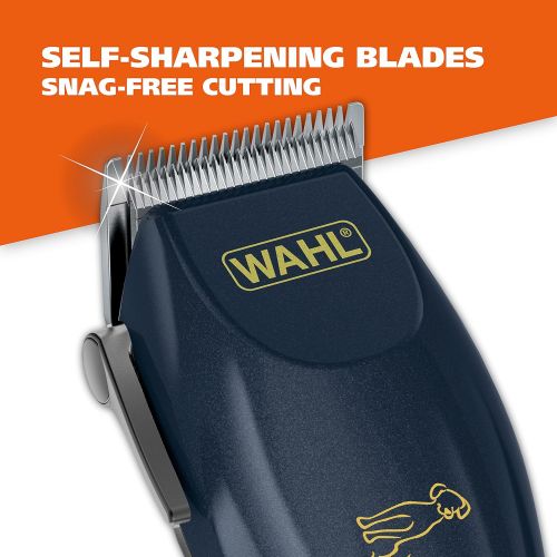  Wahl WAHL Clipper Lithium Ion Deluxe Pro Series Rechargeable Pet Grooming Kit - Low Noise Cordless Electric Shaver for Dog & Cat Trimming with Heavy Duty Motor  Model 9591-2100