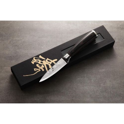  ZHEN Japanese VG-10 67 Layers Damascus Steel Fruit Paring Knife 3.5-inch