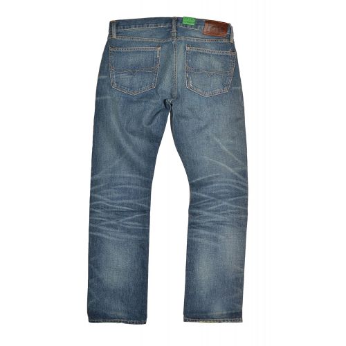  Ralph Lauren Polo Stratford Slim Straight Mens Denim Jeans (Medium Wash, 34/34)