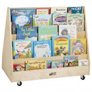 ECR4Kids Birch Hardwood Book Display Stand for Toddlers or Kids, Natural