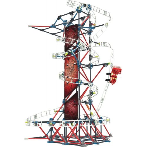 케이넥스 KNEX K’NEX Thrill Rides  Web Weaver Roller Coaster Building Set  439 Pieces  Ages 9 and Up  Construction Educational Toy