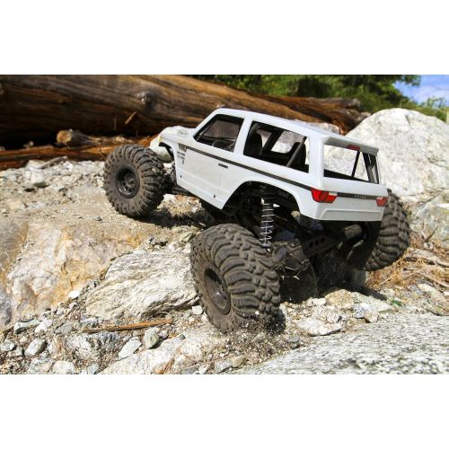  Axial Wraith Spawn 4WD RC Rock Racer Off-Road 4x4 Electric Ready to Run with 2.4GHz Radio and Waterproof ESC, 1/10 Scale RTR